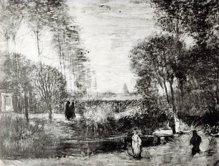 MT_108_Van Gogh Vincent_The Parsonage Garden at Nuenen with Pond and Figures_1885